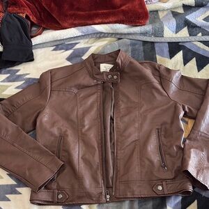 Women's Brown Leather Jacket